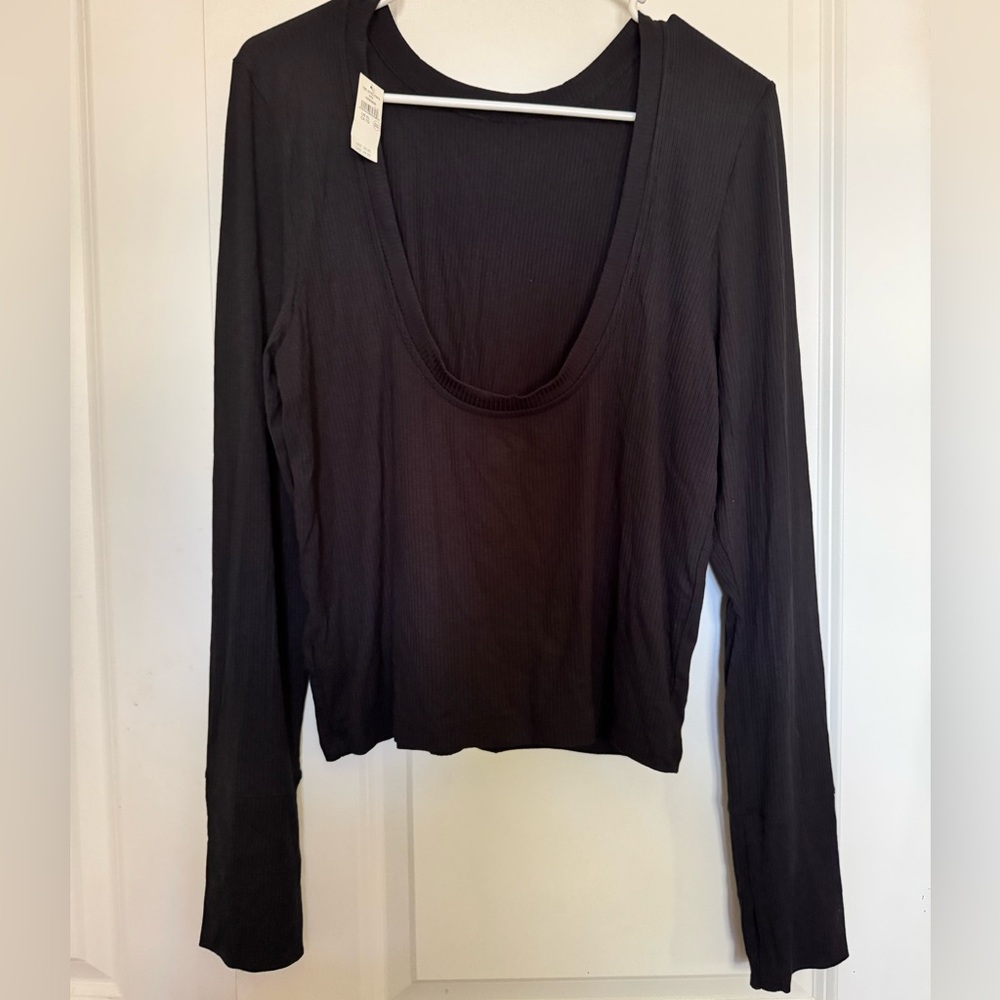 Aerie Offline Low Back Ribbed Top - Picture 2 of 3